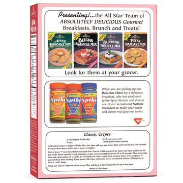 Classique Fare Belgian Waffle Mix - Makes Waffles, Pancakes, Muffins & Crepes - 1 Pound (Pack of 6) - Model 093718