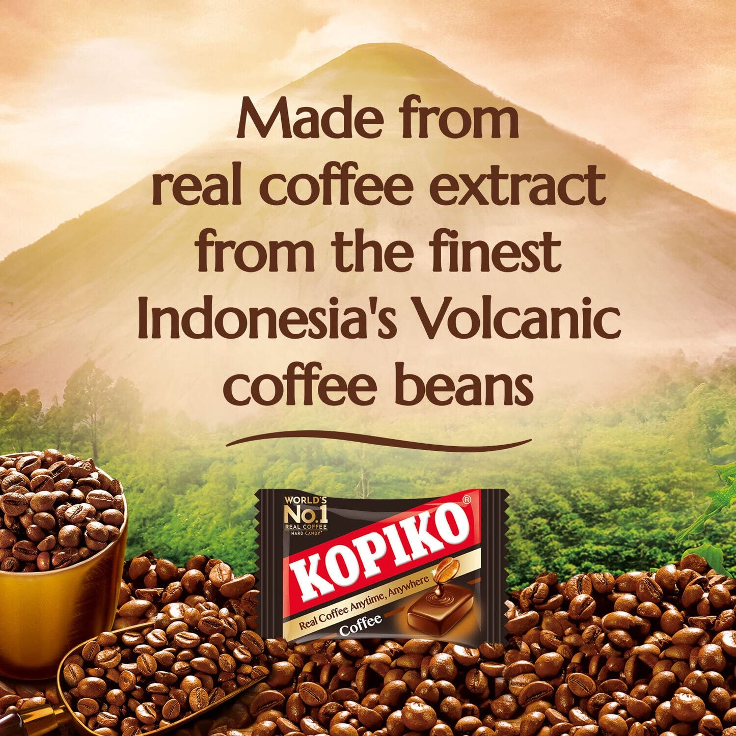 Kopiko Coffee Candy - Your Take-Out Pocket Coffee For Every Occasion - Hard Candy Made From Indonesias Coffee Beans - Contains R