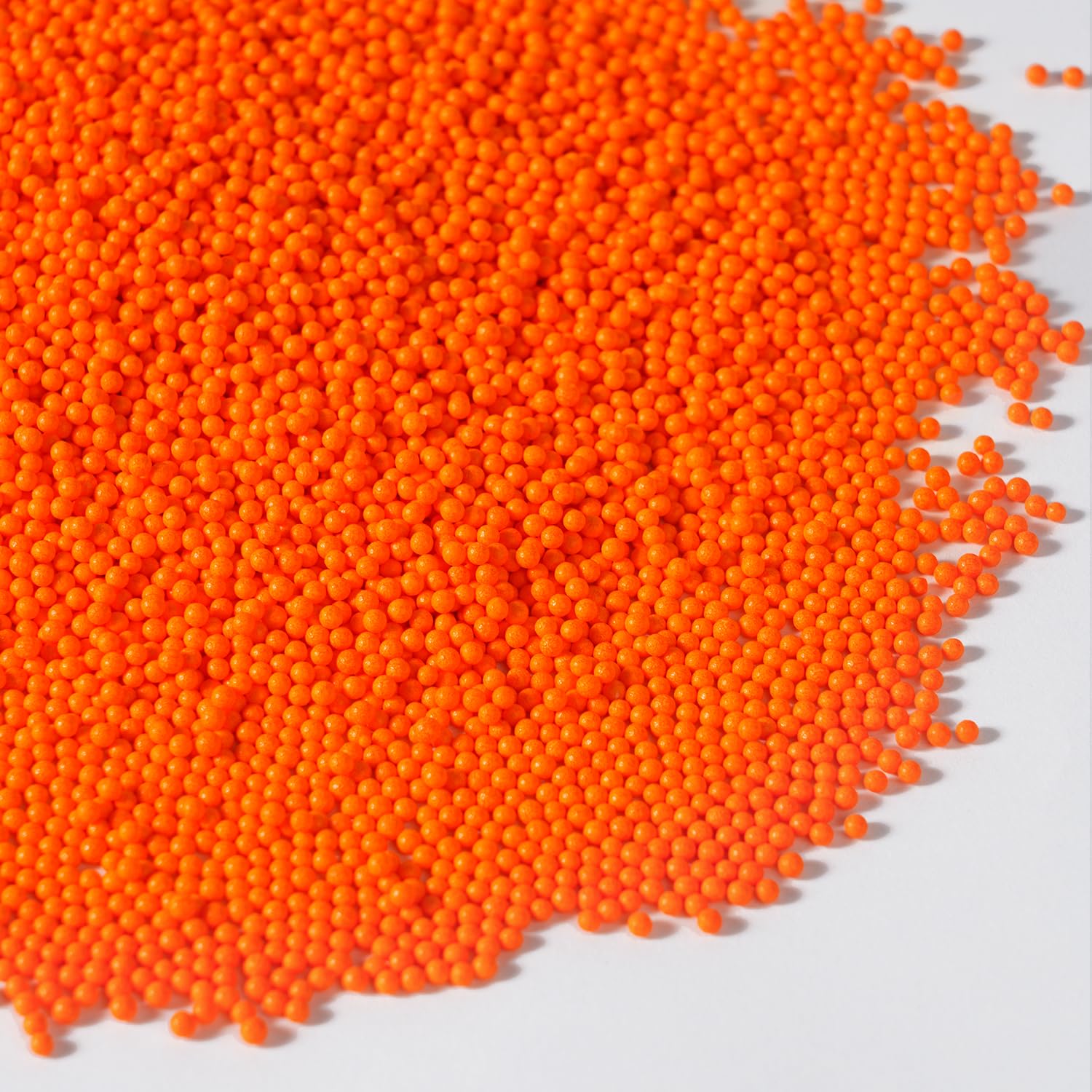 Edible Orange Sprinkles  Nonpareil Sprinkle  Orange Sprinkles For Cupcakes  Cakes  Cookies  Macarons  Ice Cream  Perfect For Halloween  Fall  Thanksgiving Day(120G/4.23Oz)