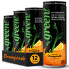 Green Orangeade - No added Sugar, 10% Real Orange Juice, 20 Calories per can, Naturally Sweetened with 100% Stevia Leaf Extract,