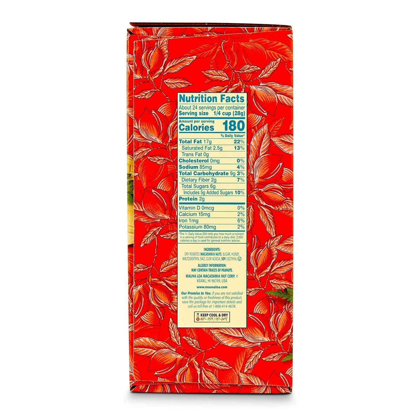 Mauna Loa Premium Roasted Macadamia Nuts, Honey Roasted Flavor, 4 Oz Cup (Pack Of 6)