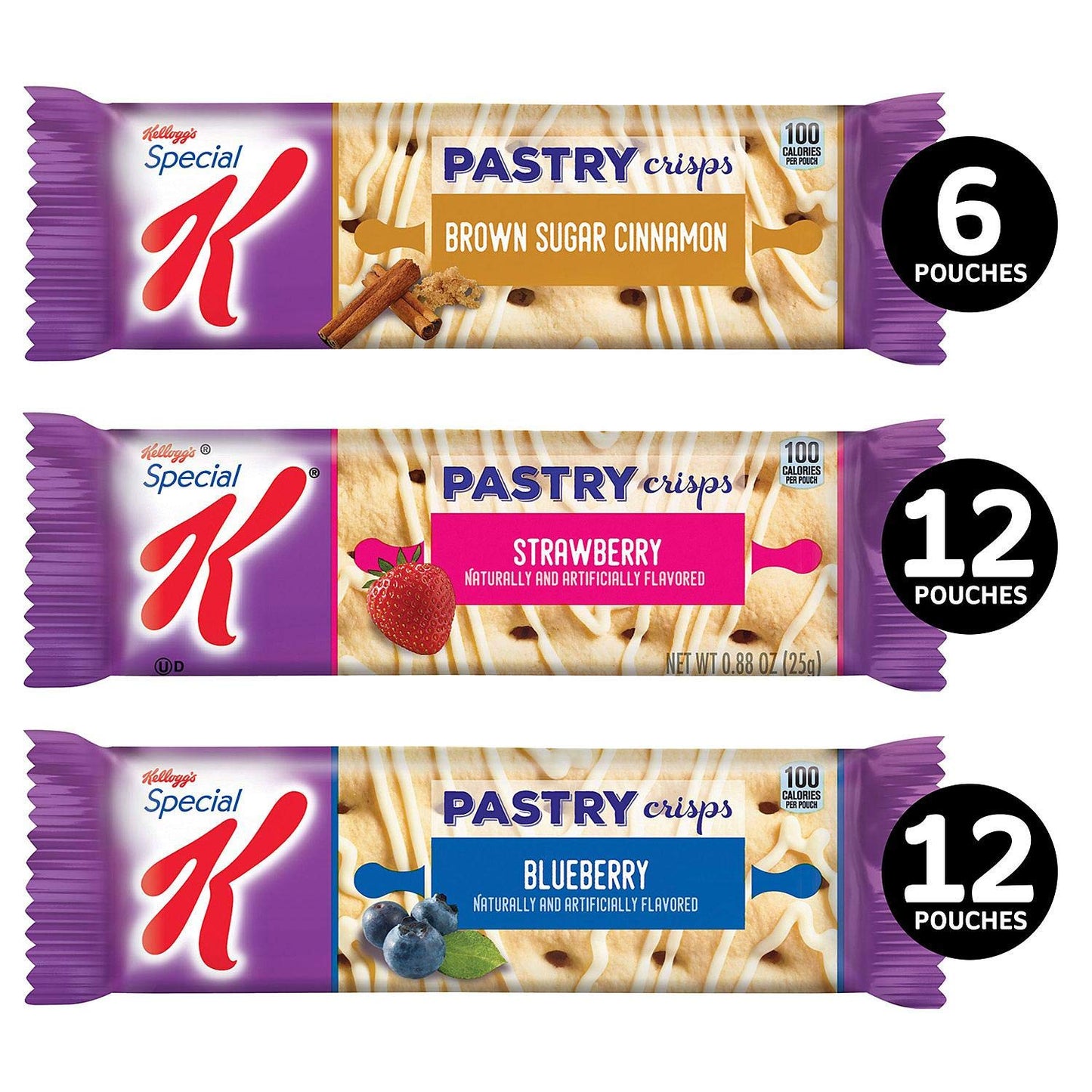 Kellogg'S Special K Pastry Crisp 2 Pastry Crispper Pouch 30/0.88 Oz Net Wt 26.4 Oz,, ()