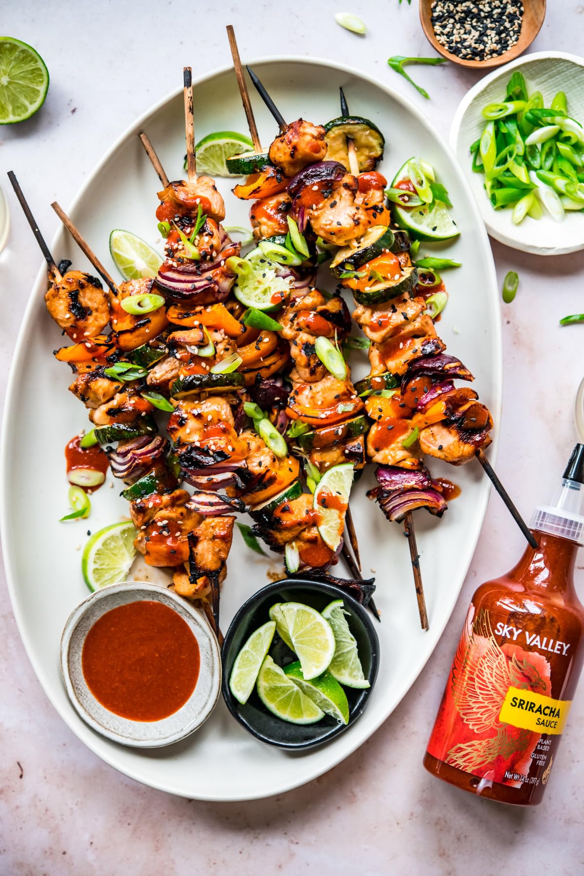 Sky Valley Sriracha Sauce - Hot Sauce with Red Jalapeno Peppers, Gluten Free, Vegan, 14 oz