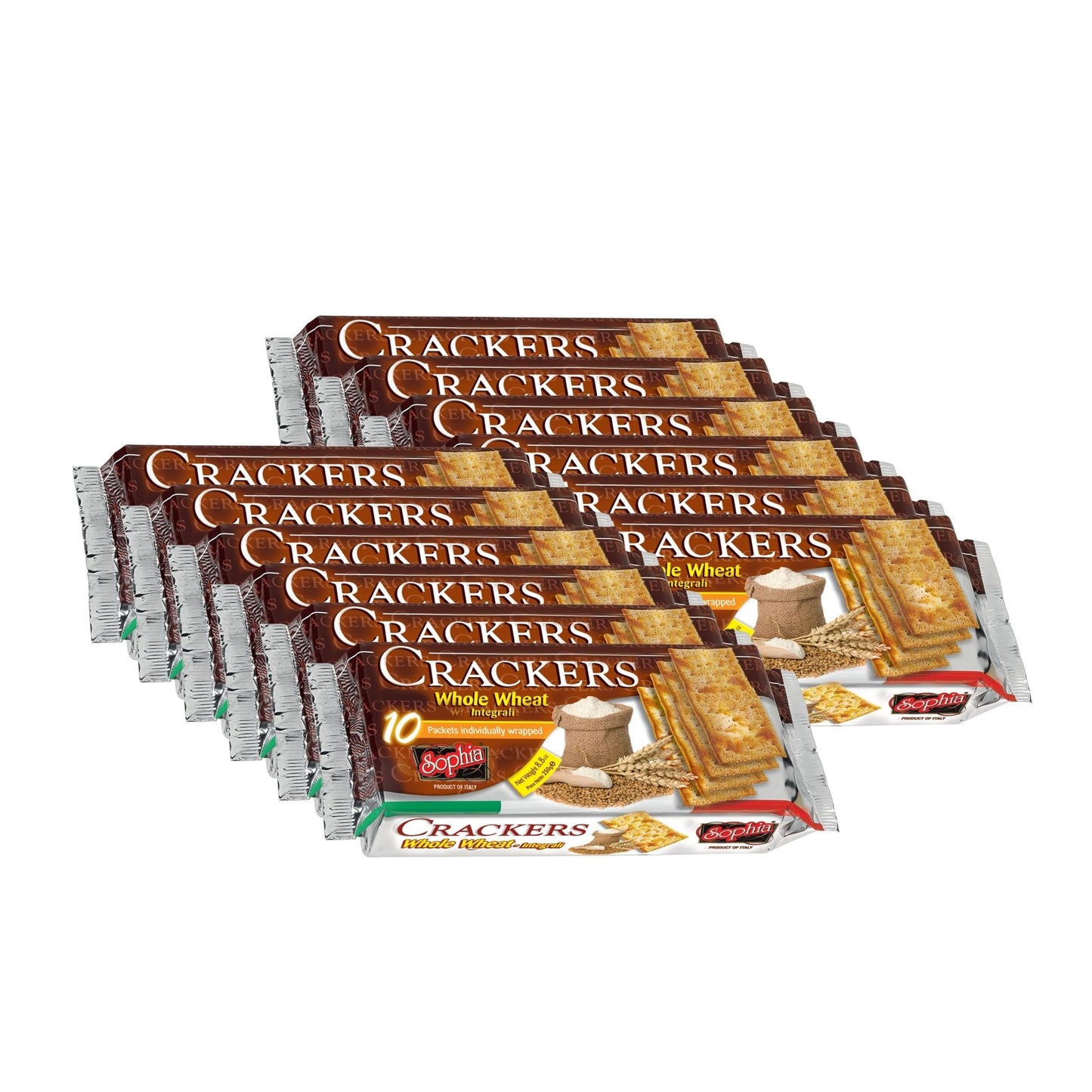 Sophia Cracker Italian Whole Wheat 8.8oz (12-pack)