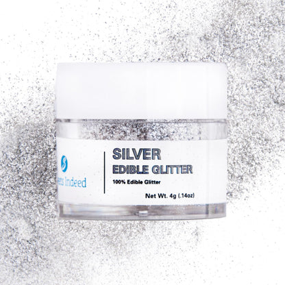 Sweets Indeed, Edible Glitter, Perfect for Drinks, Cocktails, Beverages & Cake Decorating, Dessert Cake Topper, Gift, 4 grams (S