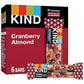 KIND Nut Bars, Cranberry Almond, Healthy Snacks, Good Source of Fiber, Gluten Free, 5g Protein, 6 Count