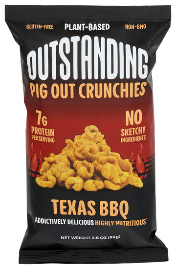 Pigout Texas Bbq Pigless Pork Rinds 3.5 Oz