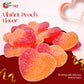 NY Spice Shop Peach Hearts Gummy Candy - 8 Ounce Peach Flavored Heart Shaped Candy - Peach Gummies Candy - Peach Gummy Candy Sna