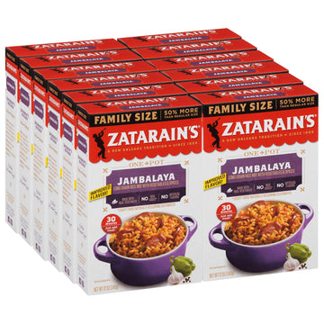 Zatarains Family Size Jambalaya, 12 oz (Pack of 12)