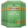 Twinings Pure White Tea Individually Wrapped Bags, 20 Count (Pack of 6), Light & Fresh, Caffeinated, Enjoy Hot or Iced, 120 Teab