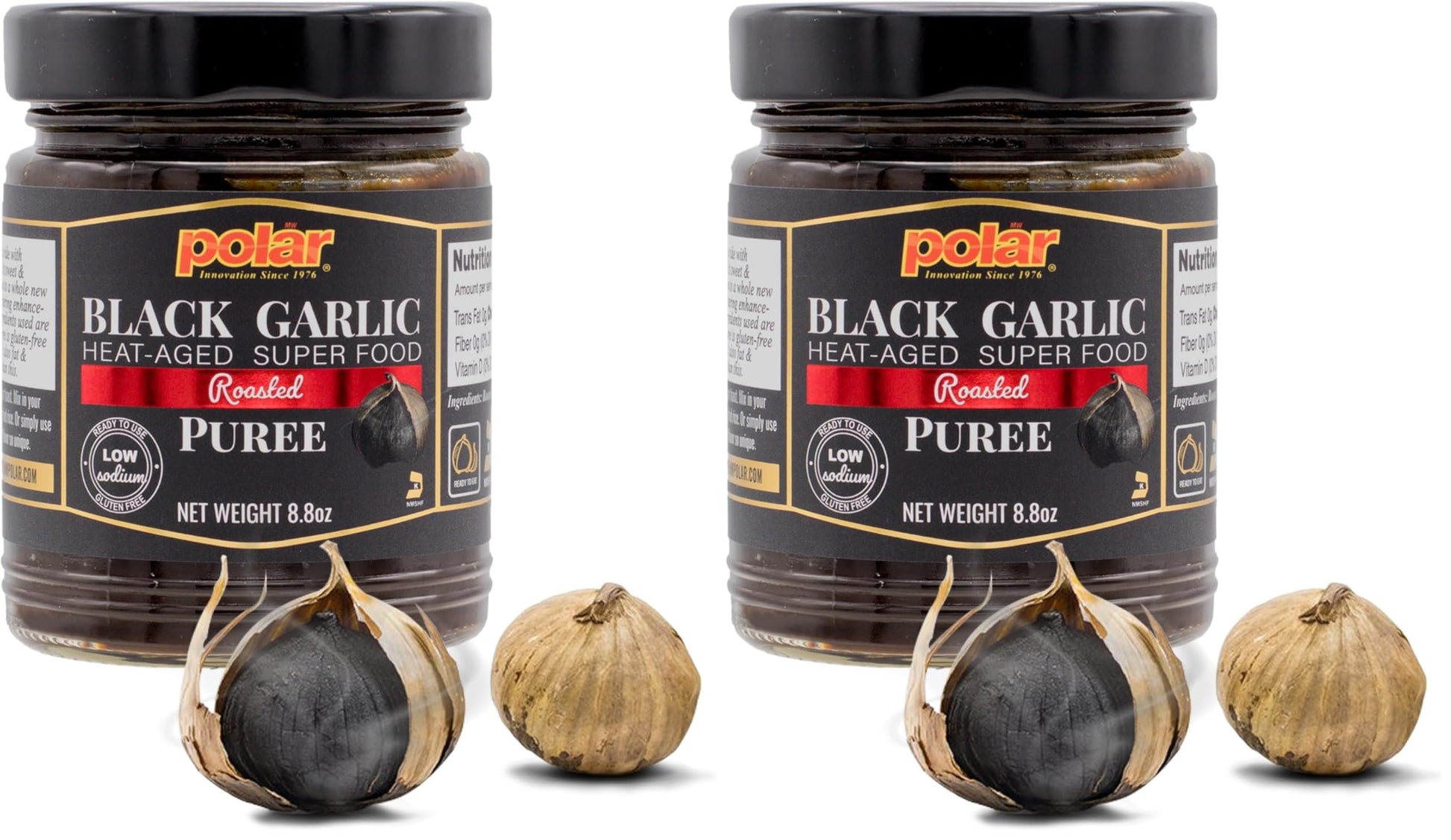 MW Polar Black Garlic Puree (Roasted) 8.8oz (Pack of 2)