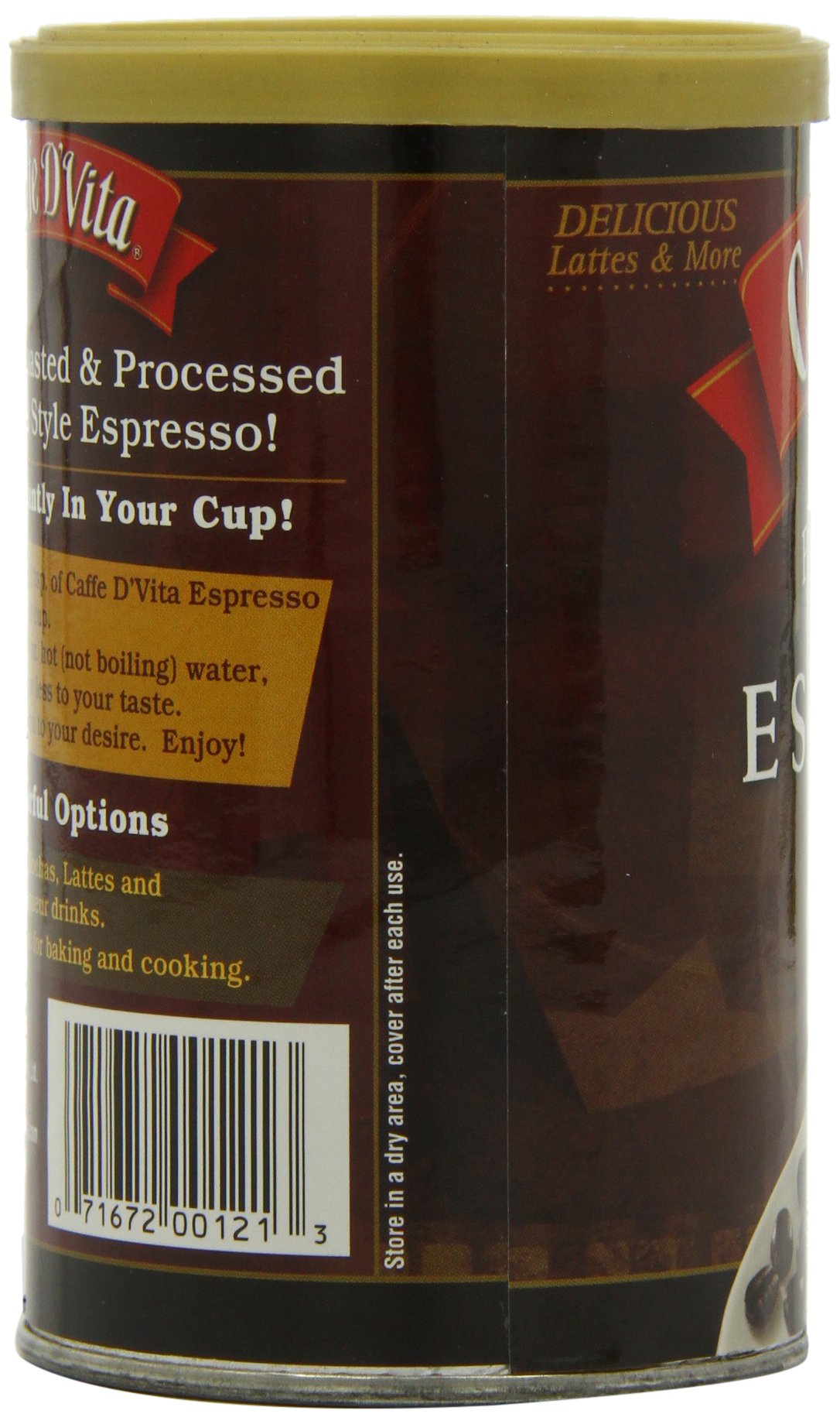 Caffe D Vita, Coffee Inst Espresso, 3 Oz, (Pack Of 6)