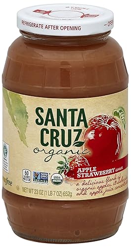 Santa Cruz Organic Strawberry Applesauce (12X23 Oz)