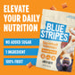 Blue Stripes Cacao Superfruit Gummies - Vegan Chewy Fruity Snack, No Sugar Added 100% Fruit Gummy, 9 Essential Vitamins & Minera