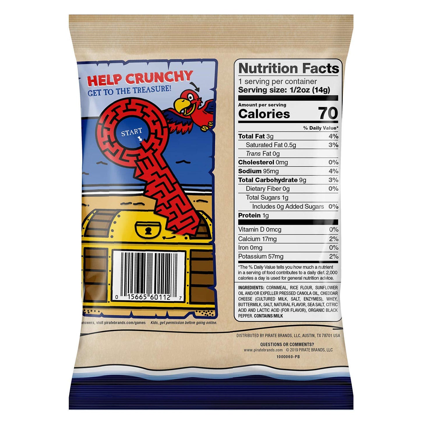 Pirate Brands Aged White Cheddar Lunch Bags (Net Wt 20 Oz),, ()