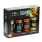 The Spice Lab Seafood Seasoning Set - 4 Pack - Smoky Maple, Shrimp Boil, Spicy Seafood, Lemon Pepper - 5.83 Ounce - Gift for Men or Dad