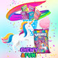 Winis Unicorn | Chewy Taffy Pops | Cotton Candy Flavored | Sharing Size 4.3 Oz Bag - 15 Pieces