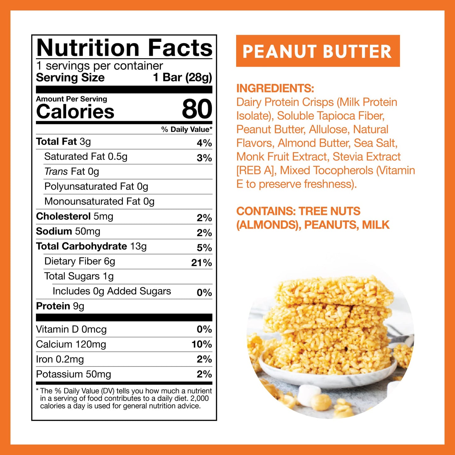 Perfect Keto Mallow Munch Cereal Bars, Gluten Free, Low Sugar, 9g Protein, 8 Count