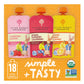 Peter Rabbit Organics Fruit Flavors Variety Pack 4 oz. Squeezable Pouches (Pack of 18)