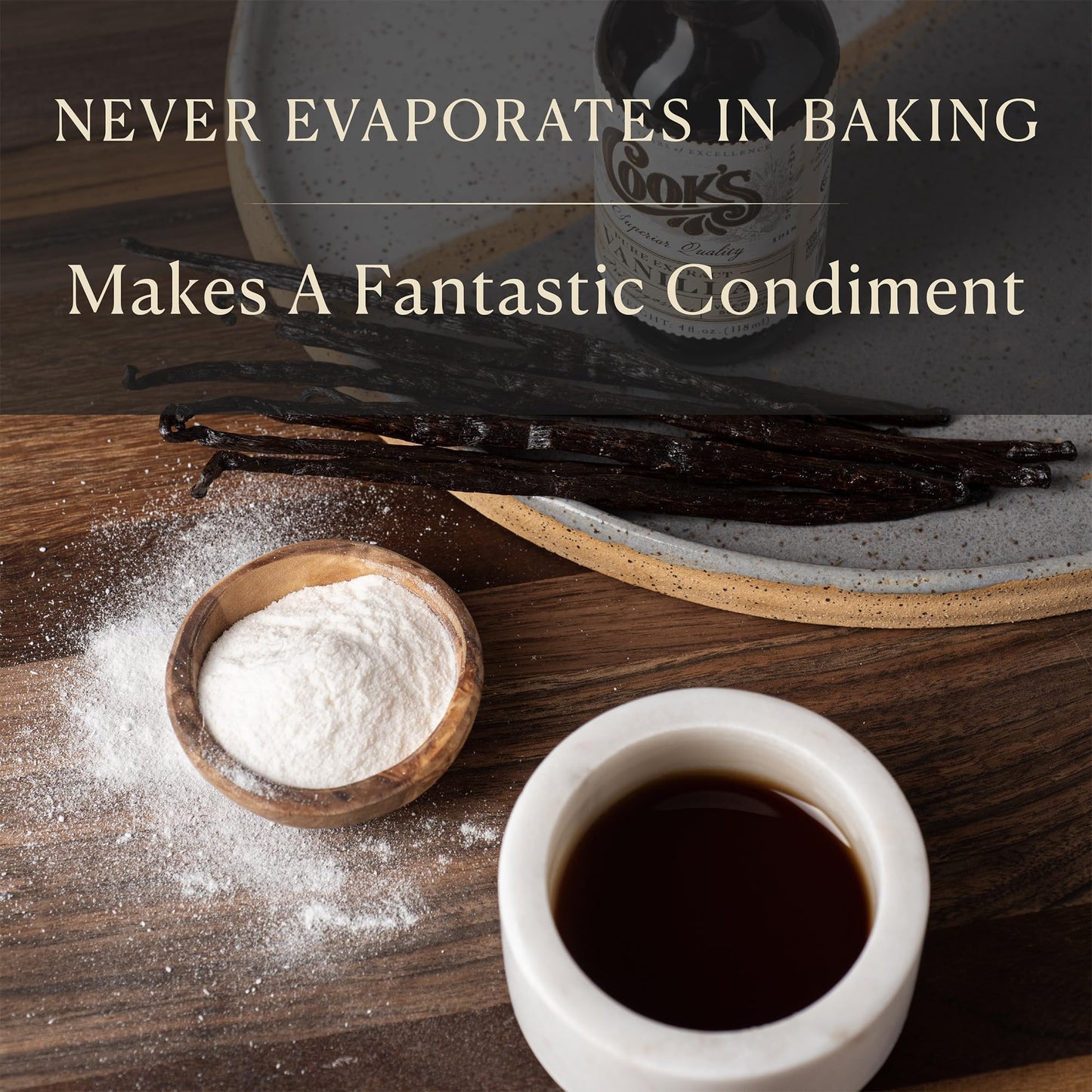 Cooks, Pure Vanilla Powder, Worlds Finest Gourmet Fresh Premium Vanilla, 4.5 Oz