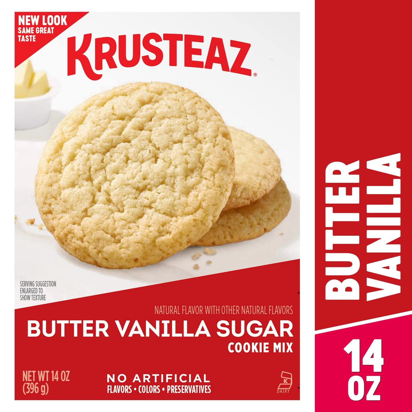 Krusteaz Cookie Mix, Butter Vanilla Sugar Cookie Mix, 14 Ounce Box (Pack Of 6)