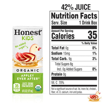 Honest Kids Organic Appley Ever After, 6 Fl Oz, 8 Pack