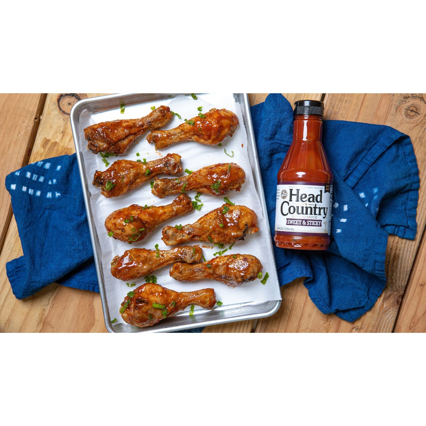 Head Country Bar-B-Q Sauce  Sweet & Sticky | Gluten Free BBQ Sauce With No Allergens Or Preservatives | Sweet & Robust Championship Barbecue Sauce Great on Beef  Pork & Chicken | 20 Ounce  Pack of 1