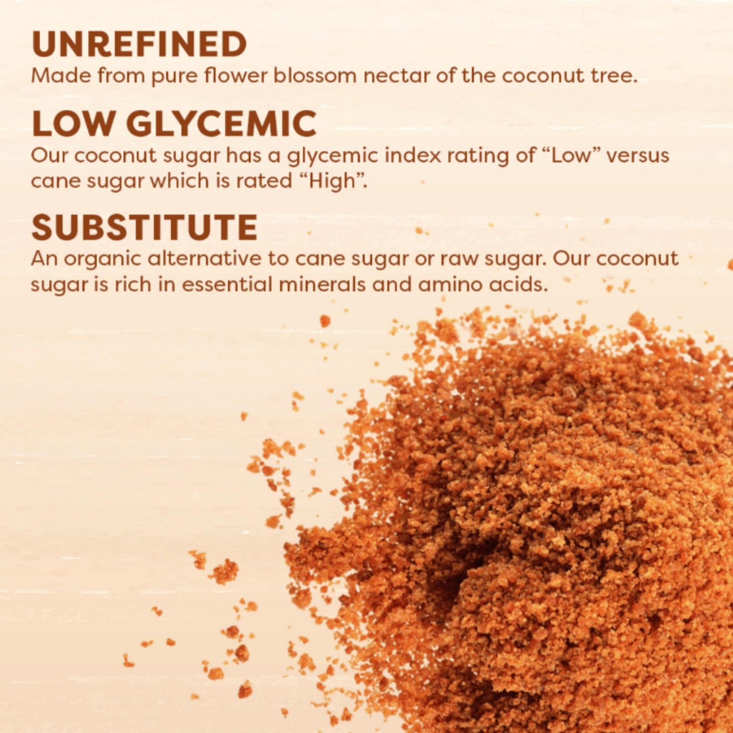 Big Tree Farms Organic Brown Coconut Sugar, Unrefined Cane Sugar Replacement, 16 Oz (Pack of 3)