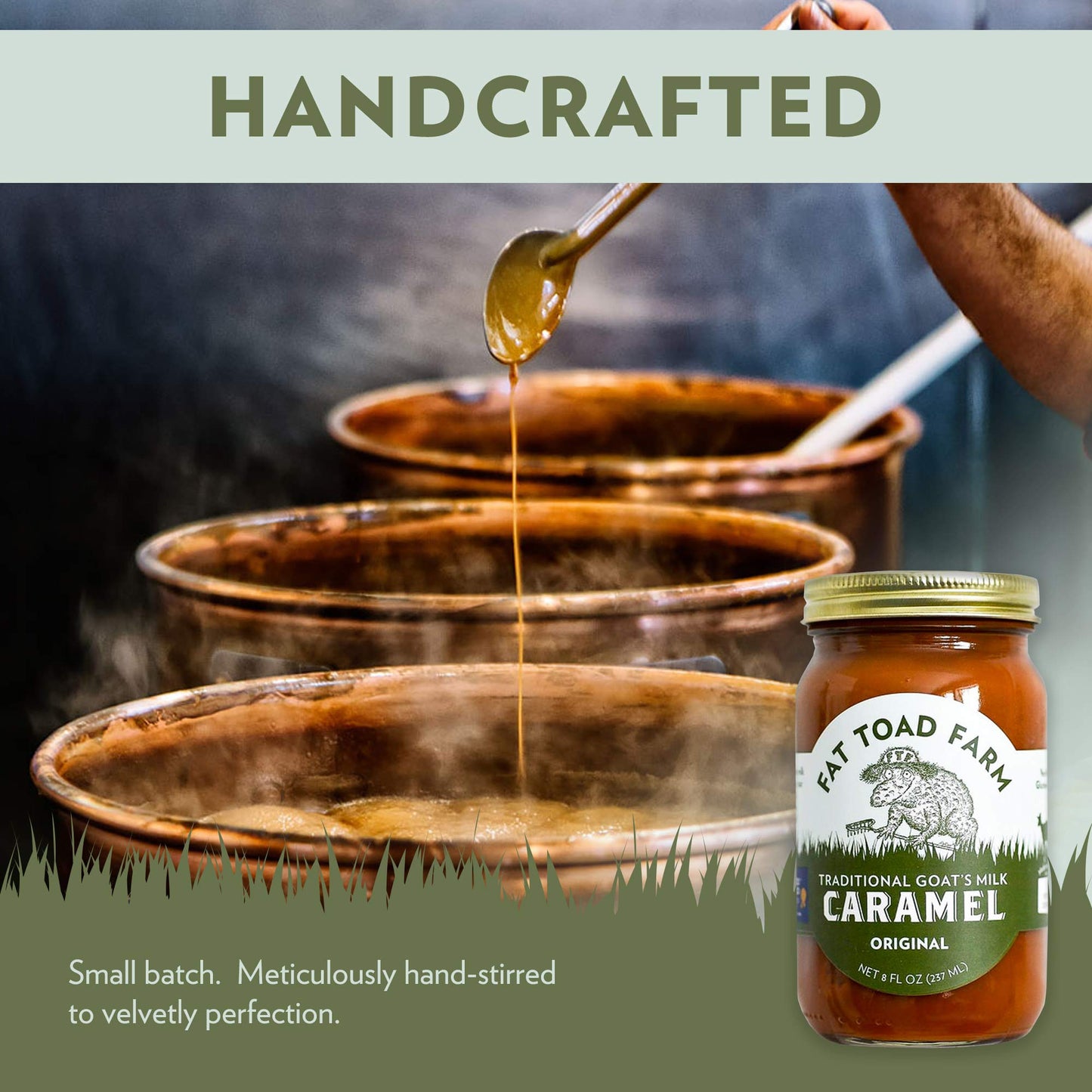 Fat Toad Farm Traditional Goats Milk Caramel Sauce/Cajeta, Original, Gluten Free, 8 fl oz