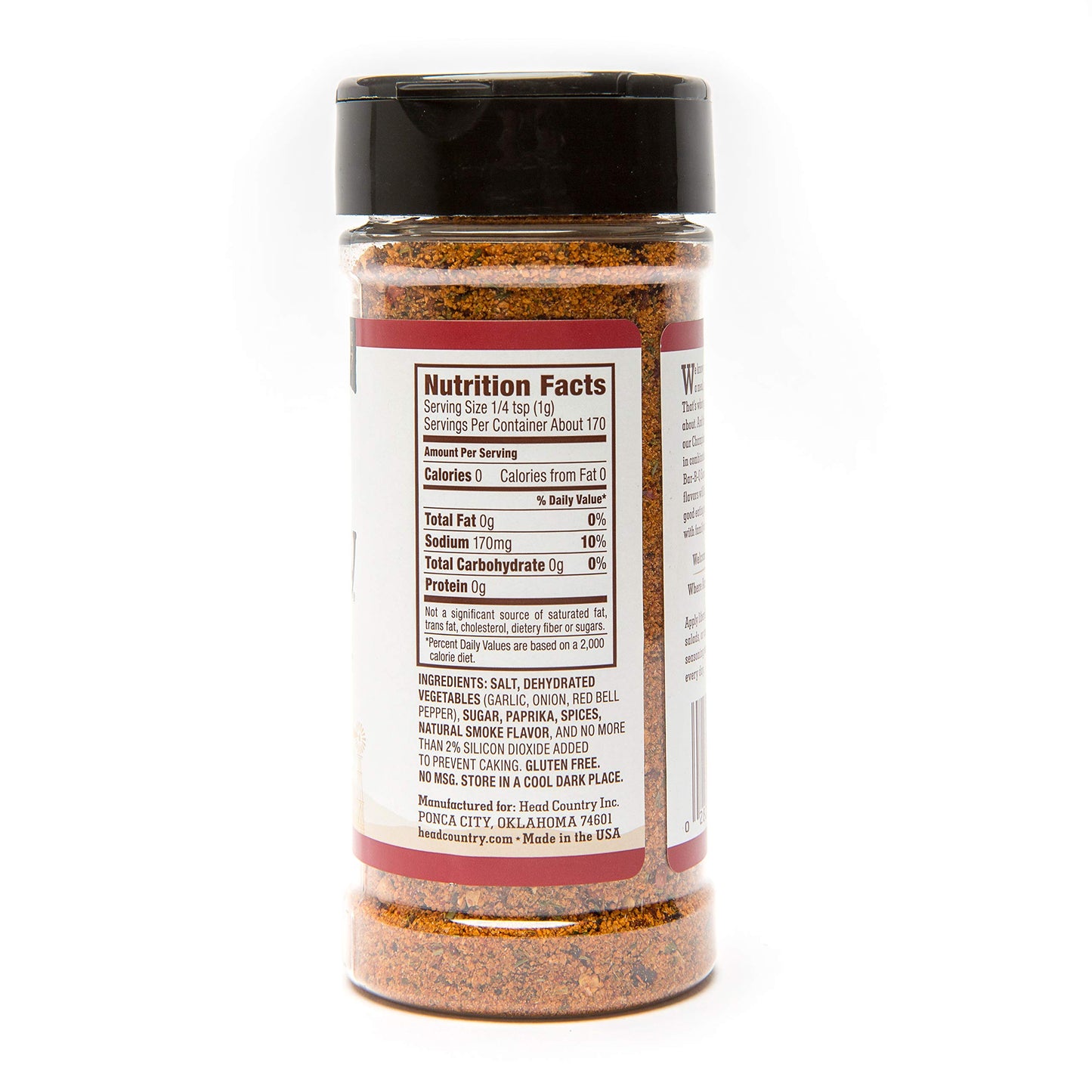Head Country Bar-B-Q Championship Seasoning, Original Gluten Free All-Purpose Barbecue Seasoning Bold & Herbal Dry Spice Rub To