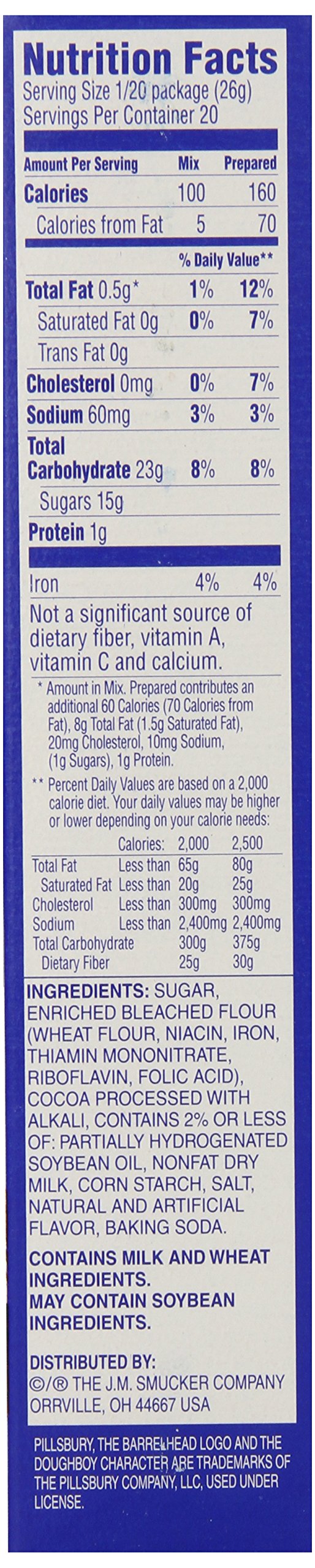 Pillsbury, Milk Chocolate Brownie Mix, Family Size, 19.5Oz Box (Pack Of 4)