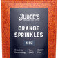 Judee's Orange Sprinkles for Cupcakes 4 oz - Gluten-Free and Nut-Free - Brighten Up Your Baked Goods - Cupcake Sprinkles for Bak