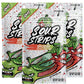 Sour Strips Flavored Sour Candy Strips, Deliciously Sour Chewy Candy Belts, Vegetarian Candies, 3 Pack (Appleberry (3-Pack))