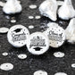 Black And White Graduation Candy Stickers For Kisses Chocolate Drops, Class Of 2025 Grad Party Favors Decorations - 180 Labels,