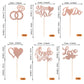 36 Pack Bridal Shower Cupcake Toppers Glitter Diamond Ring, Love I Do Cupcake Picks Miss To Mrs Bridal Shower Wedding Engagement Bachelorette Party Cake Decorations Supplies Rose Gold