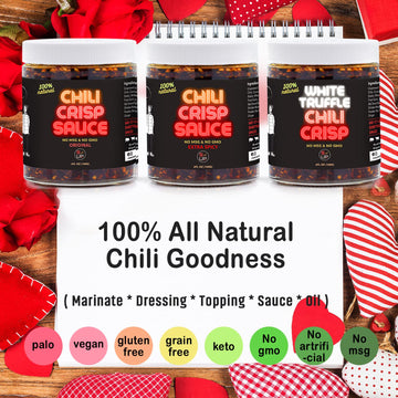 SAUCE UP Original Chili Crisp | Spicy Sweet Umami Sauce | Vegan, Keto, Gluten-Free | 6oz Pack