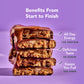 ALOHA Organic Plant Based Protein Bars, Chocolate Caramel Pecan, 12 Count, Vegan, Low Sugar, Gluten Free, 1.98oz Bars