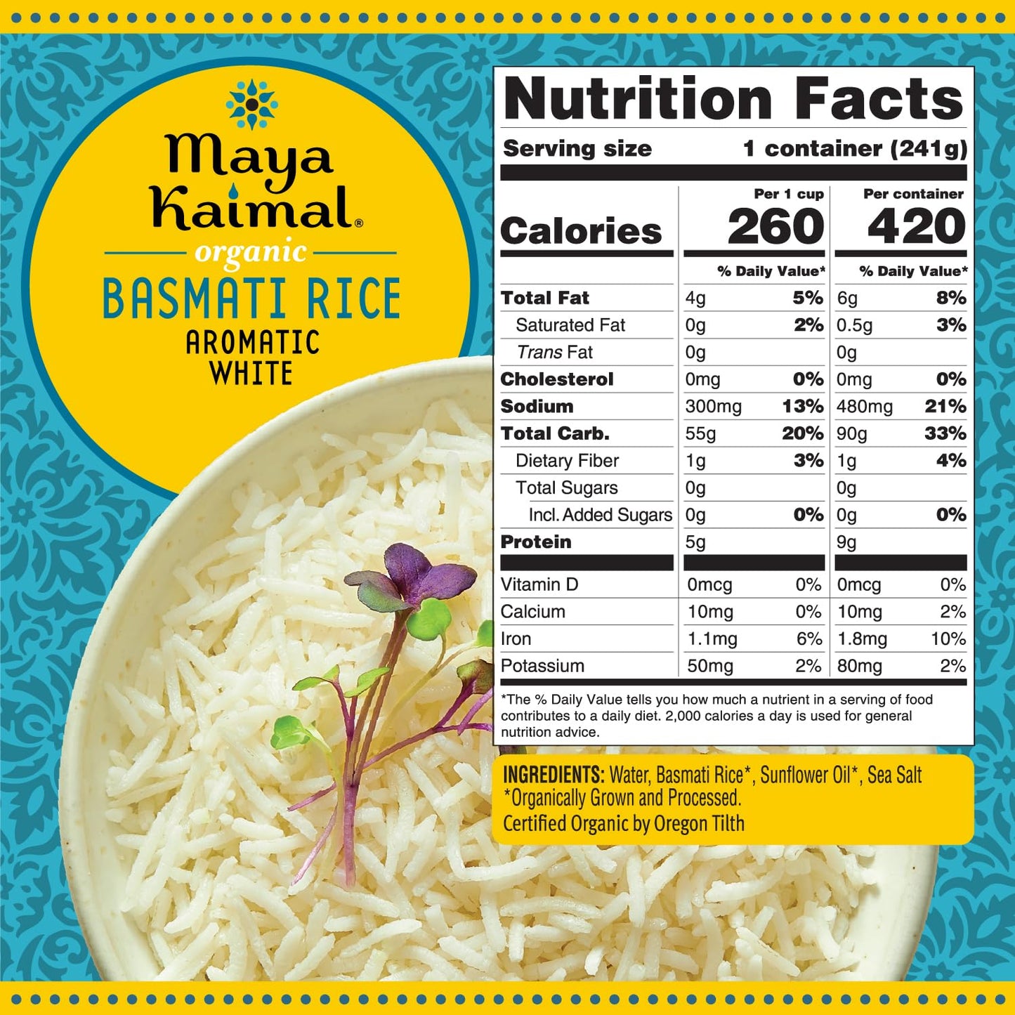 Maya Kaimal Organic Rice, Fully Cooked, Vegan, Certified Organic, Non Gmo, Gluten Free (Pack Of 6, Variety)