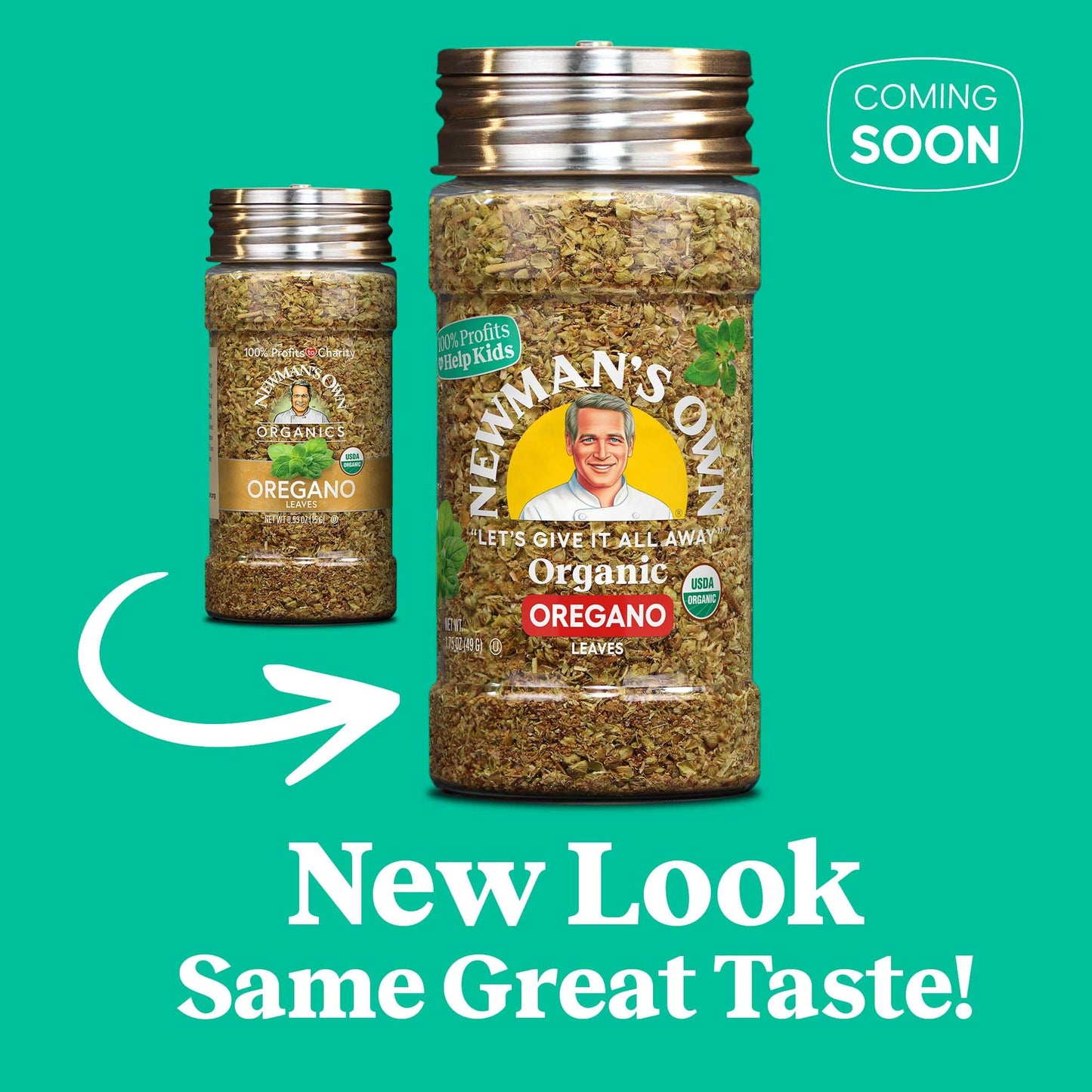 Newman'S Own Organic Oregano Leaves; Great On Pasta, Dressings, And Marinades, Usda Certified Organic; Non-Gmo; Kosher; 1.75Oz.