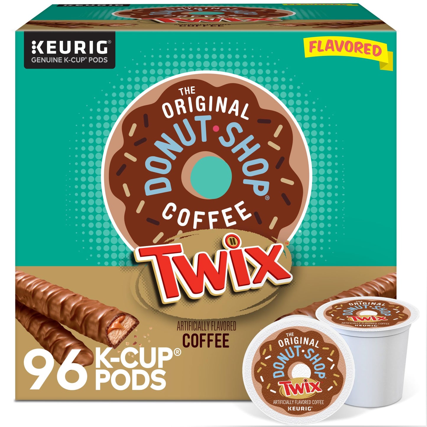 The Original Donut Shop TWIX Coffee, Keurig Single Serve K-Cup Pods, 96 Count