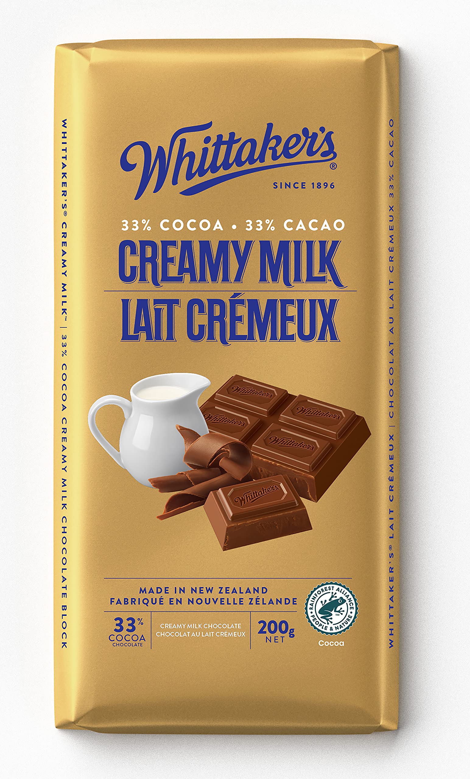 Whittakers Chocolate Block 200g (Made in New Zealand) (Creamy Milk)