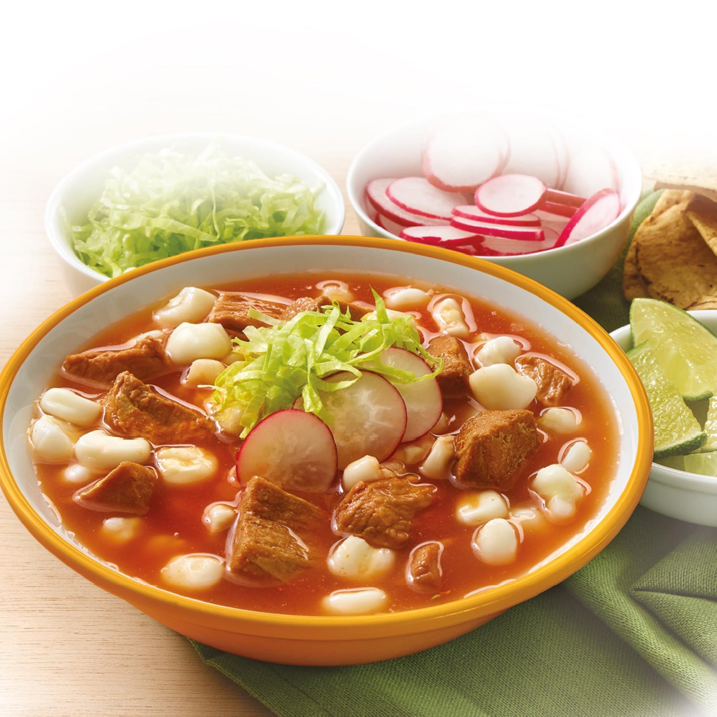 Chata Authentic Pozole Soup with Pork and Hominy Corn  25 oz  Pack of 3