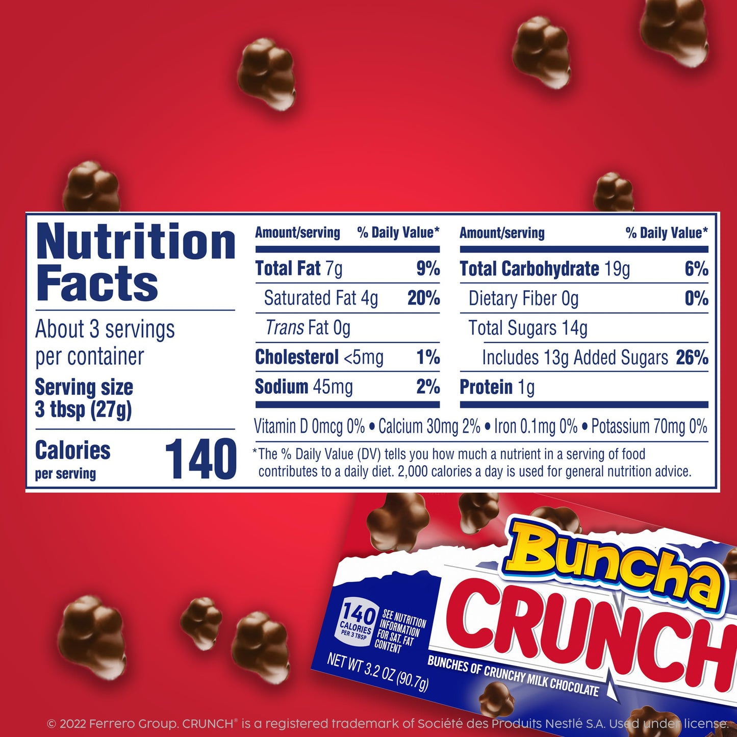 Crunch, Bulk 12 Pack, Milk Chocolate and Crisped Rice, Halloween Candy, 3.2 oz Each