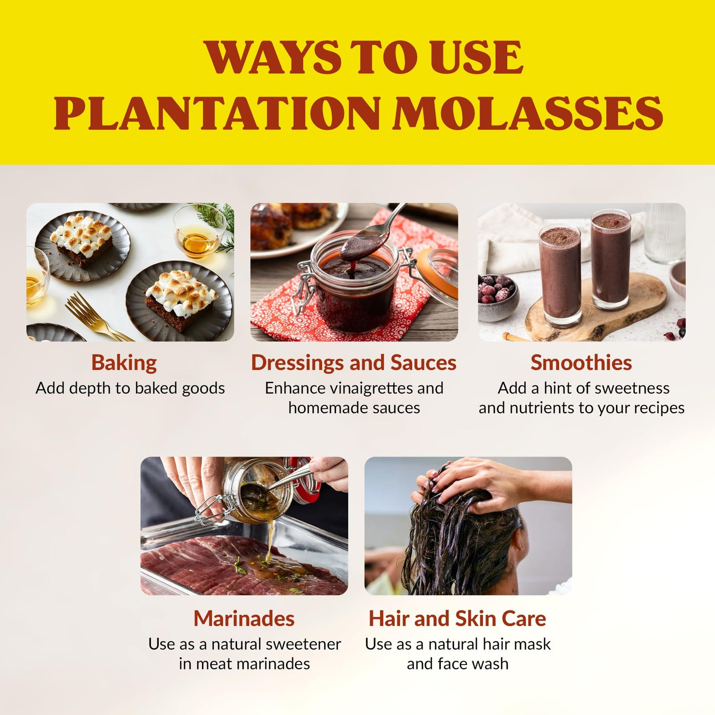 Plantation Blackstrap Molasses, 15 oz Bottle, Pack of 2