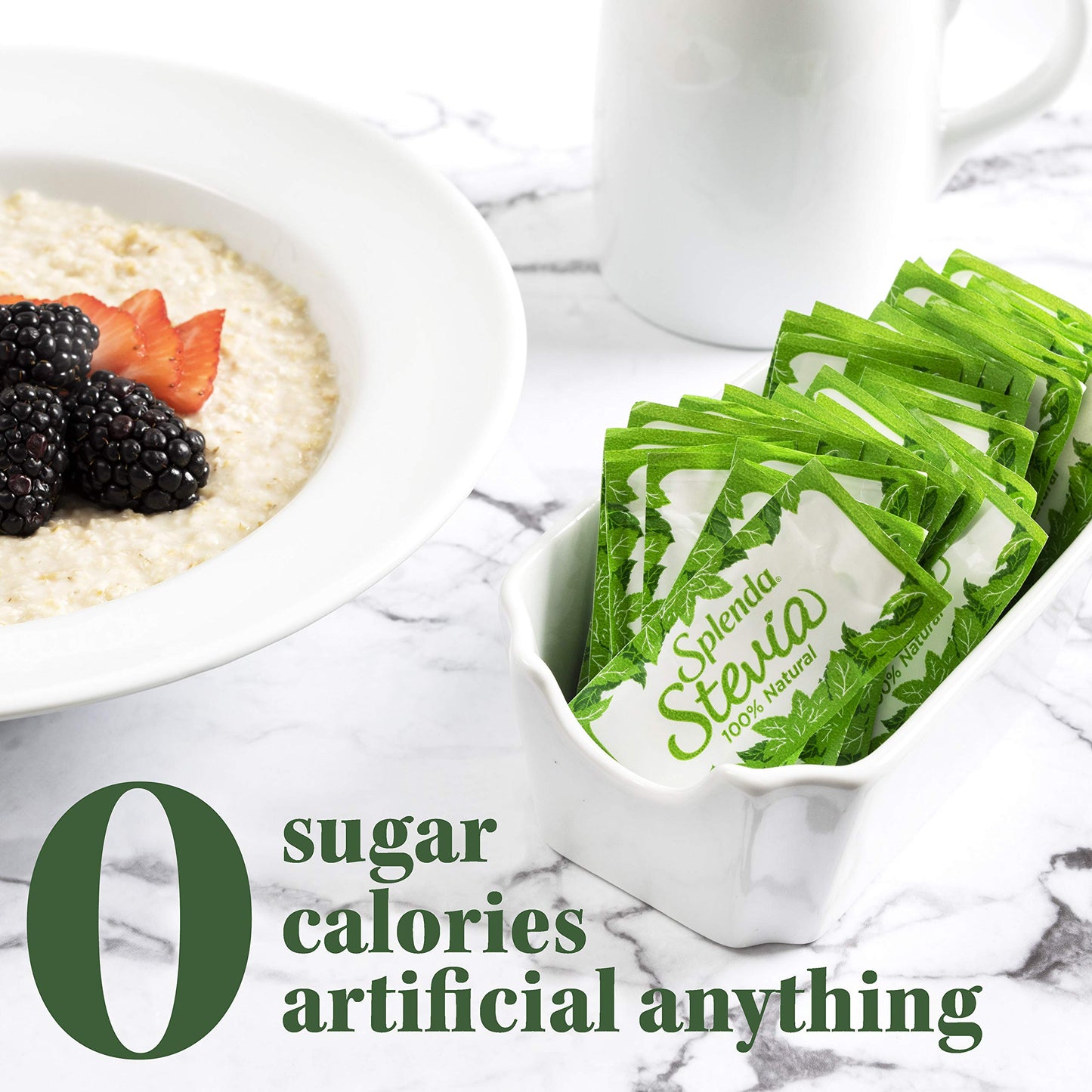 Splenda Naturals Stevia Sweetener: No Calorie, All Natural Sugar Substitute W/ No Bitter Aftertaste. Single Serve Granulated Pac