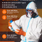 Lanon 8Mil Orange Disposable Nitrile Gloves, Mechanic, Heavy Duty, Food Safe, Latex Free, Powder Free, Fully-Diamond Textured, X
