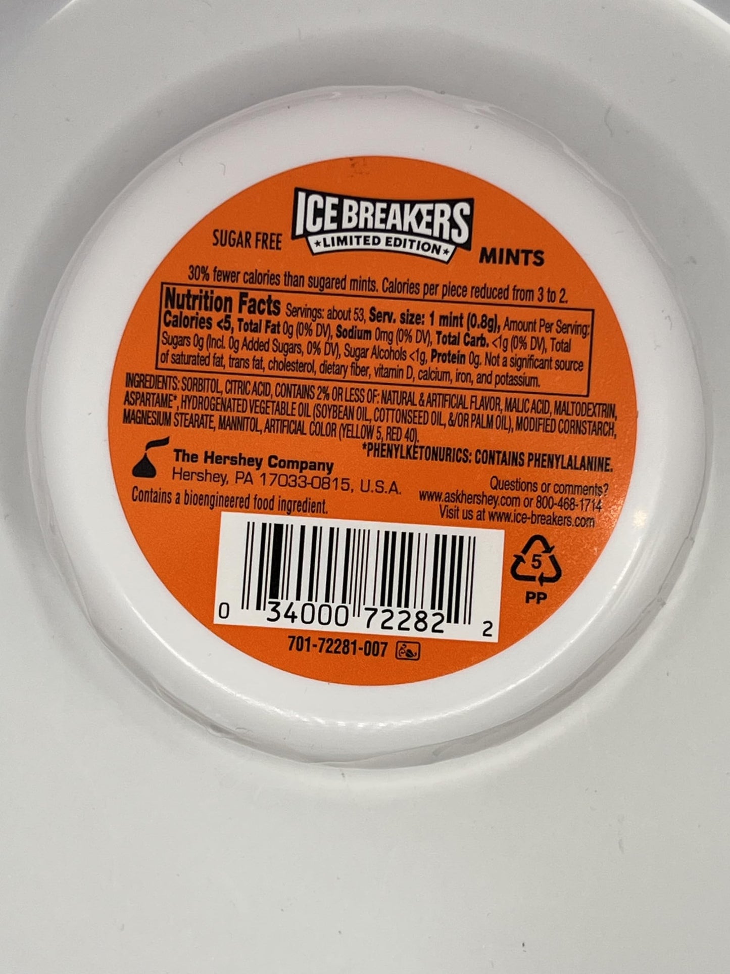 Ice Breakers Orange Cream Pop Mints, Sugar Free, 1.5 Oz, 3 Pack