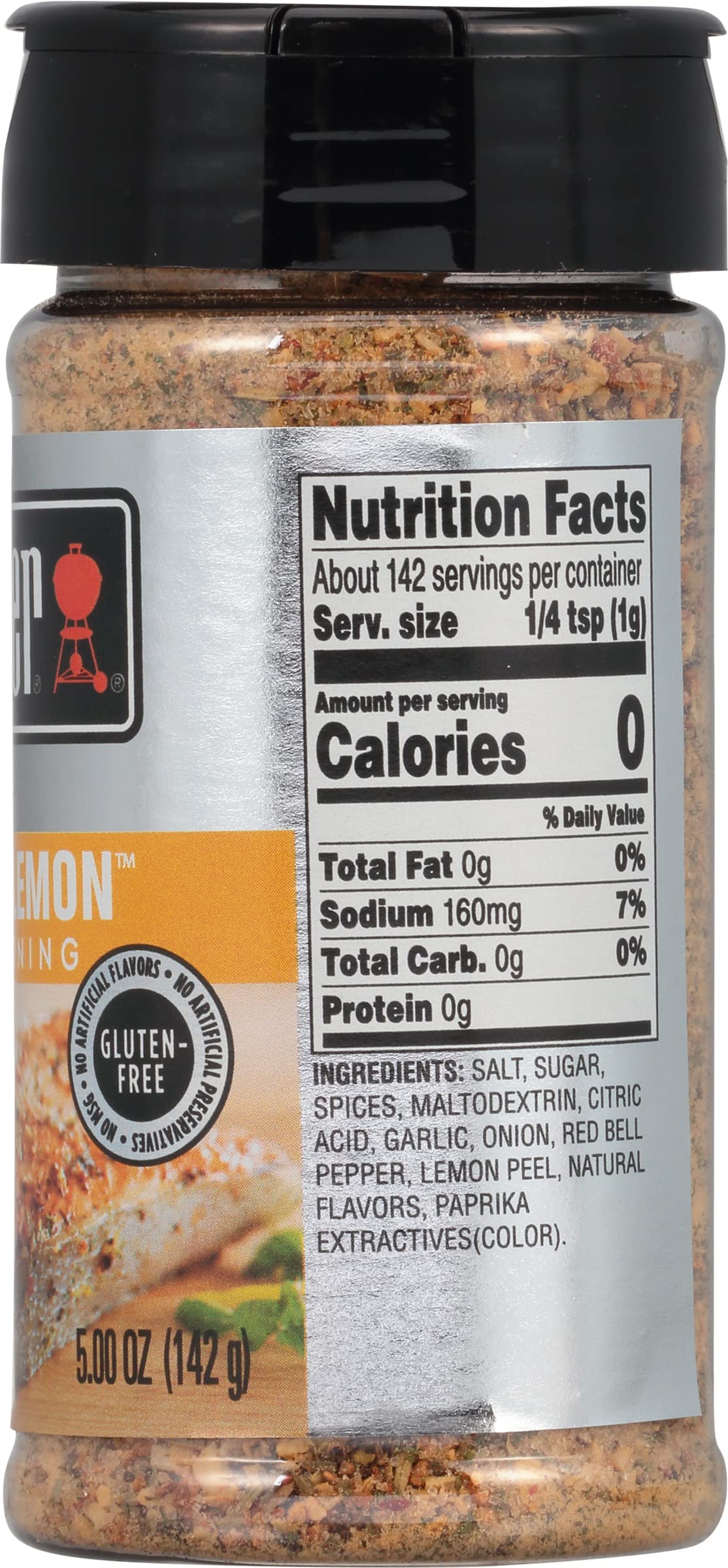 Weber Zesty Lemon Seasoning, 5 Ounce Shaker