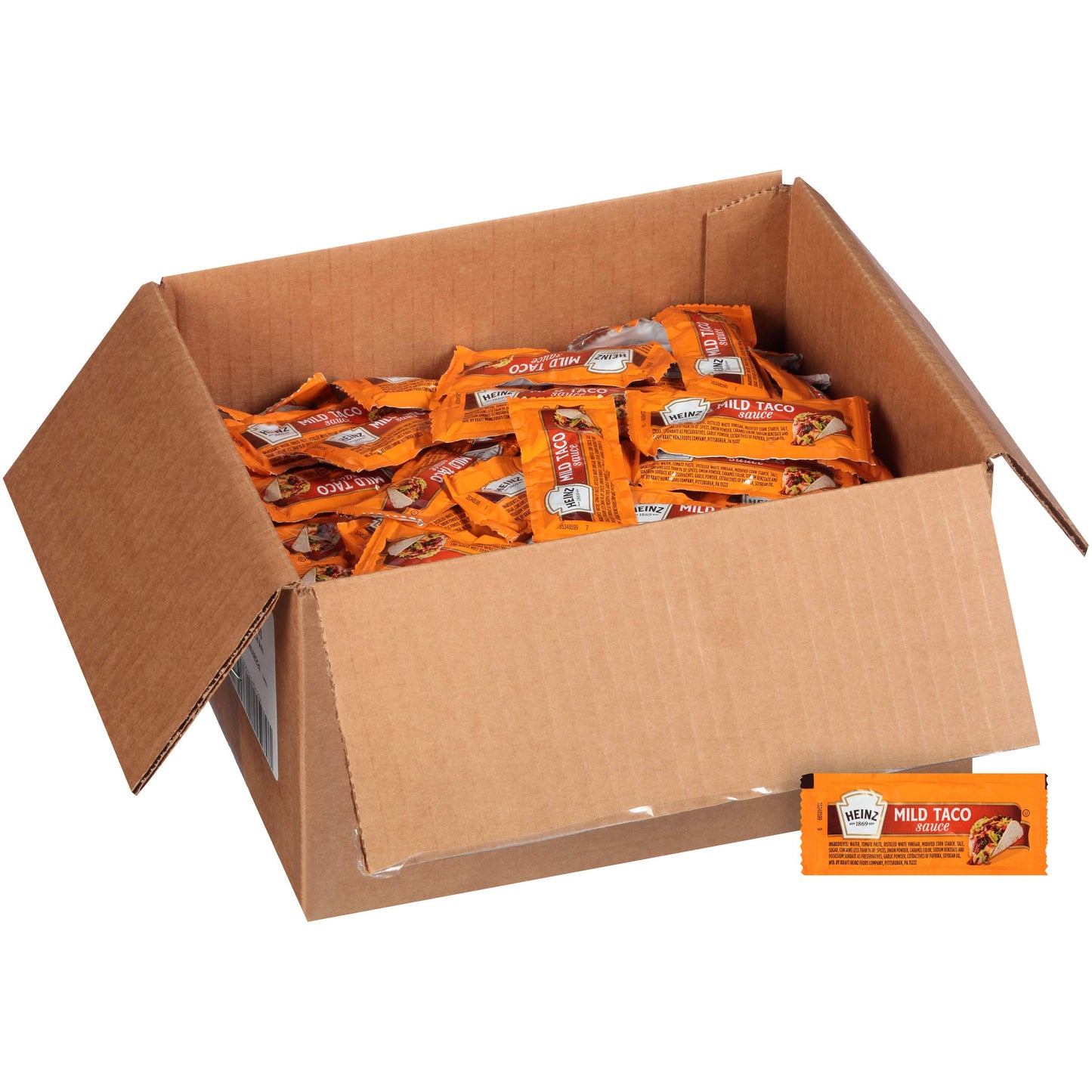 HEINZ Mild Taco Sauce Single Serve Packets, 200 Count, 0.3 oz Each