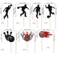 28 Pcs Bowling Cupcake Toppers Glitter Bowling Alley Players Cupcake Picks Bowling Sports Cake Decorations For Indoor Bowling Al